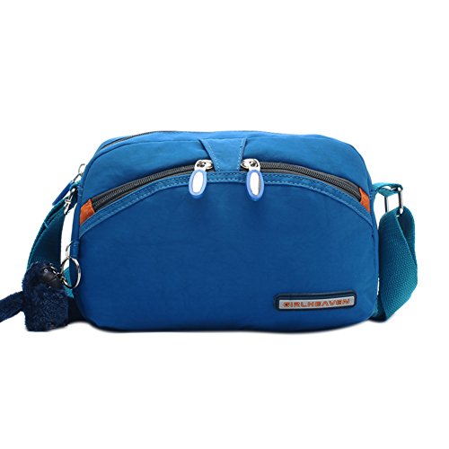 Sac de messager en nylon pour femme avec bandoulière réglable style casual