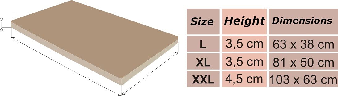 Colchón para perros, sofá para perros, cojín para perros, sofá, colchón, cama, cama para mascotas, suave, tamaño XXL, 81 x 50 cm, color negro