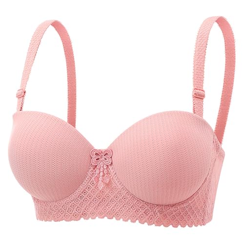 Cocila Sujetadores Mujer Sujetador Sin Espalda De Un Solo Color para Mujer, Cómodo Y Sexy, Interior Transpirable Uso Diario Push Up Aros Triumph con Lencero Pack Banadores Nina 13 Anos 100