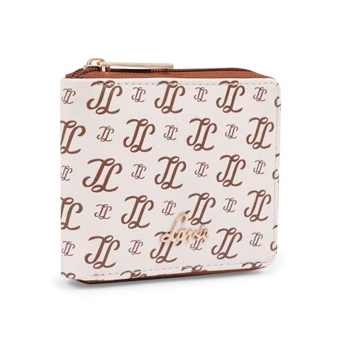 Image of Lavie Women's Sacy Monogram LL Print Small Zip around Wallet | Ladies Purse Handbags