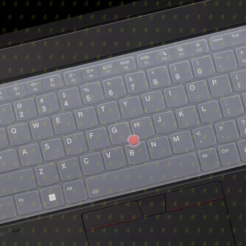 Image of RAYA Silicone Keyboard Cover for Lenovo Thinkpad E14 (Gen7) Thinkpad L14 (Gen6) Thinkpad T14 (Gen5 /Gen6) Thinkpad P14s (Gen5 /Gen6) Laptops [Will NOT FIT for Other Gen Model of Thinkpad] (Transparent)