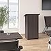 Bush Business Furniture Podium Lectern, 48 inch Tall, Professional-Grade Mobile Presentation Stand Up with Shelves, Envision Collection, Gray
