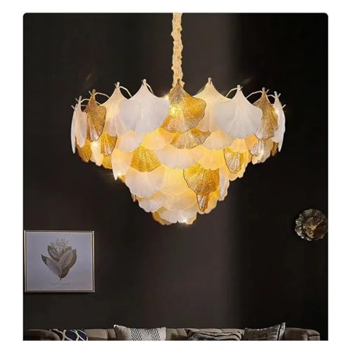 Lustre de plafond LED puissant à suspension en cristal K9 pour grand salon