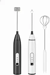 Mini Mixer Elétrico Portátil de Mão para Bebidas, Ovos e Café Espumante Recarregável USB