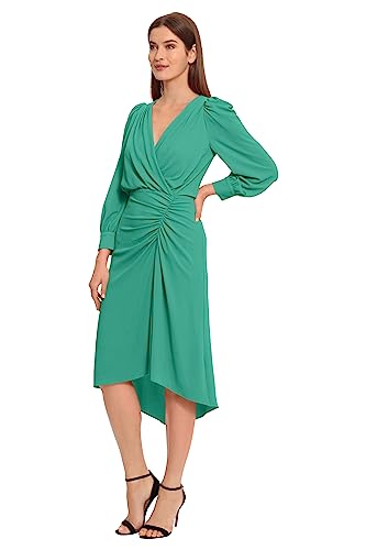 Image of Maggy London Women's Maggy London Women's Dresses Long Sleeve Catalina Crepe Dress Workwear Event Guest of Wedding