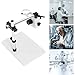 Universal Microscope Stand, 360° Rotating Professional Microscope Bracket, Horizontally and Vertically Adjustable Microscopes Stand, Heavy Duty Base Holder for Science, Laboratory, Industry