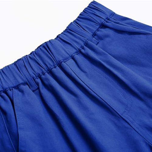 Boys Cargo Pants Casual Elastic Waist Pull On Trousers with Multi Pockets Stretch Lounge School Pants for Boys 4-12Y3