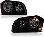 VIPMOTOZ Black Smoke OE-Style Headlight Headlamp Assembly For 2005-2007 Dodge Magnum, Driver & Passenger Side