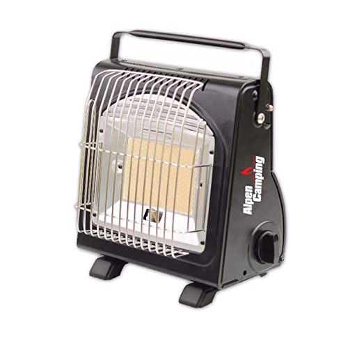 Mianova 2 in 1 Keramik Gas Camping Heizung Kocher 1, 7KW Heizstrahler Gasheizung Campingkocher Gaskocher Anzünder Grillanzünder Butan Glasflaschen + Kühltasche-2