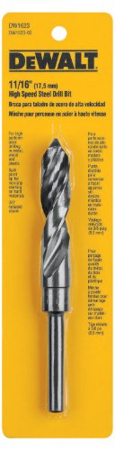 Dewalt Dw1623 11/16-Inch Black Oxide 1/2-Inch Shank Reduced Shank Twist Drill Bit #TOP3