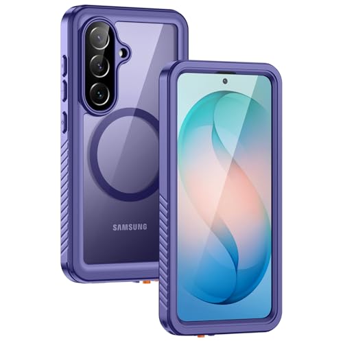 Coque Samsung S26 MagSafe étanche IP68 Lanhiem avec protection intégrale 360 violette