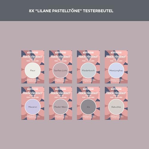 Rust-Oleum Badezimmer Holz und Schränke Testerbox - Lilane Pastelltöne - Hochglanz