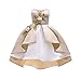 K-youth Vestidos de Fiesta para Niñas Elegantes Vestido Niña Vestido de Flores Sin Mangas Tutú Princesa Vestido Bebé Niña Ropa Niña Vestido Bebe Niña Bautizo Boda Ceremonia(Caqui, 1-2 años)