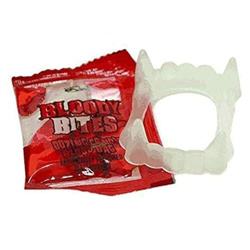 Bloody Bites Halloween Candy Fangs 3 Pk Bags miniatura 3