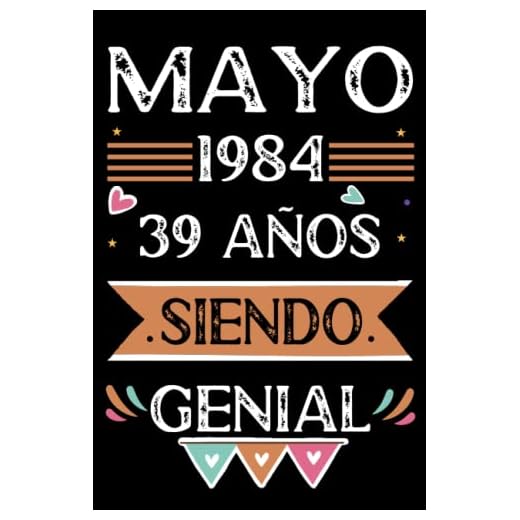 CUADERNO, Mayo 1984, 39 Años Siendo Genial: Libro de visitas, cuaderno, 110 páginas de felicitaciones, idea de regalo, regalo Para la esposa, novia, mujer, La madre