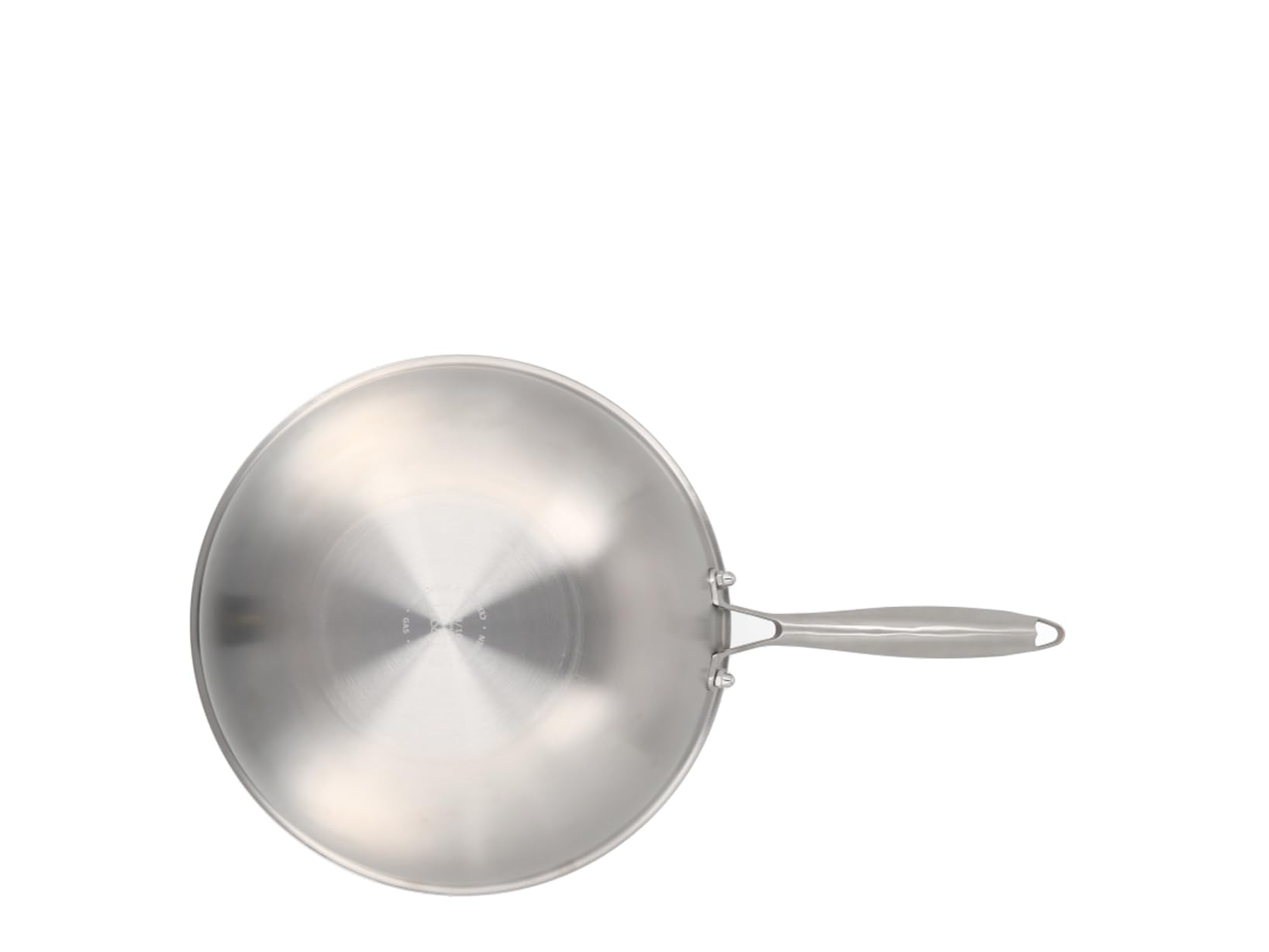 H&H Wok Evolution 30 cm in Acciaio Inox e Alluminio – Rivestimento Antiaderente a Nido d’Ape, Fondo per Induzione, Manico Ergonomico Isolante, Adatto a Tutti i Piani Cottura