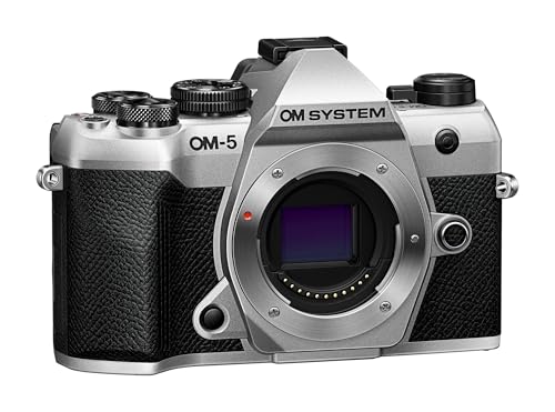 Image of OM SYSTEM OM-5 Mark II Body Silver Compact Light Weight Weather Sealed 4K Video Camera Best for Outdoor Travel