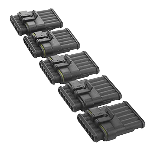 KIMISS 5pcs 6Pin Conector de Fio Elétrico Super Seal IP67 Com Kit de Acessórios para Carro, Caminhão