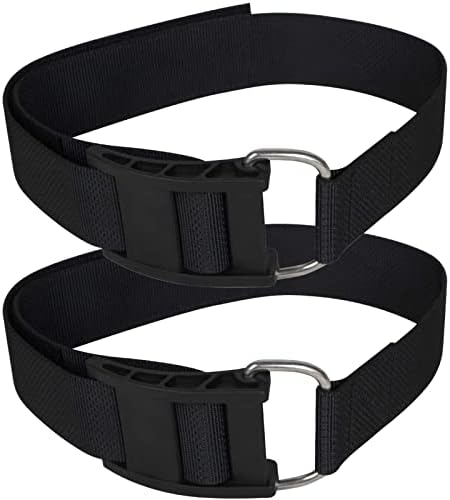 JUSTOOP Scuba Diving BCD Tank Crotch Strap Band with Cam Buckles Non-Slip Pads, 2 Pack