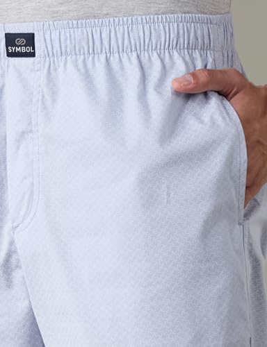 Image of Amazon Brand - Symbol mens 100% Cotton Pyjama /Lounge Pants |Regular Fit | Printed | Available in Plus Sizes
