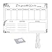 Wall Hanging Memos Board Erasable Clear Acrylic Weekly Calendar Planner Wall Mounted Notice Board for Office Classroom