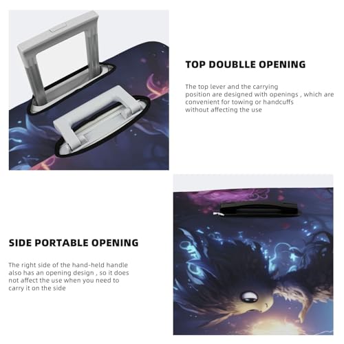 Dreamy Forest Elf Travel Luggage Covers - Elasticity Suitcase Covers Protector for Luggage 18-32 Inch4