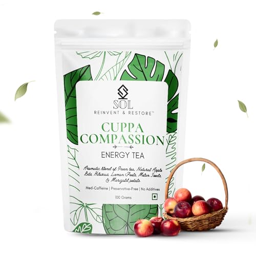 SOL - Reinvent & Restore Green Tea - With Marigold, Apple & Hibiscus | Helps Manage Weight | Boosts Focus & Metabolism | Antioxidant Rich | Natural Whole Leaves | 100 grams Loose Leaf (B0BL7XJHDG) Amazon Price History, Amazon Price Tracker