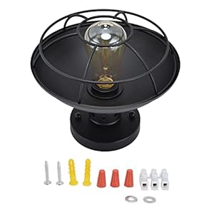 Retro lampen in industriële stijl, duurzame ijzeren plafondlamp Fijn vakmanschap voor galerij voor binnen(#2)