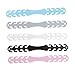 10Pcs Mask Rope Extension Buckle Ear Hooks for Comfortable Fit Durable Pe Material for Outdoor Use Black White Transparent