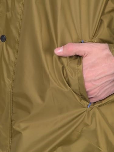 Image of Dollar Rainguard Men's Reversible Full Sleeve Solid Raincoat Set With Adjustable Hood and Pocket