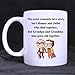 Tazza bianca semplice con romantico 'La storia d'amore più romantica non è t Romeo e Giulietta che sono morti insieme ma nonno e nonna che sono cresciuti insieme' Tazza da caffè in ceramica bianca (11