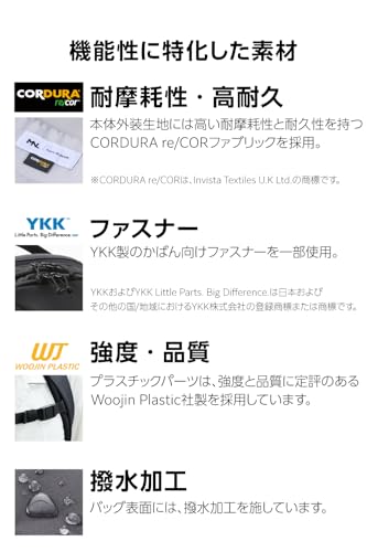 エレコム バックパック MNL CITY PACK Lite CORDURA recor 14インチ 14L