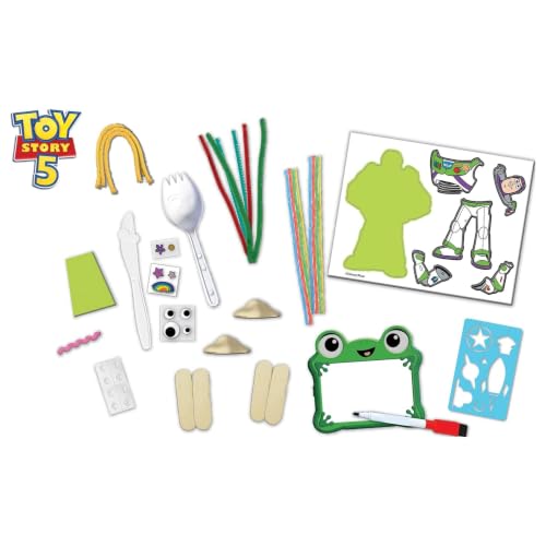 Tara Toys Disney Pixar Toy Story 5 Creativity Set Art Activity Kit with 30+ Pieces - MYO Forky & Karen Doodle Board & More Fun Travel Set for Kids Party Favor & Gift for Ages 3+