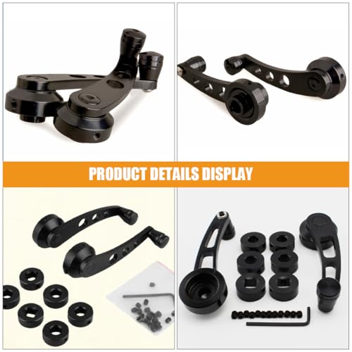 FOYTOKI 4Pcs Car Window Crank Handle Durable Auto Window Winder Replacement Easy Installation Compatible with Various Models Stylish Design - Image 9