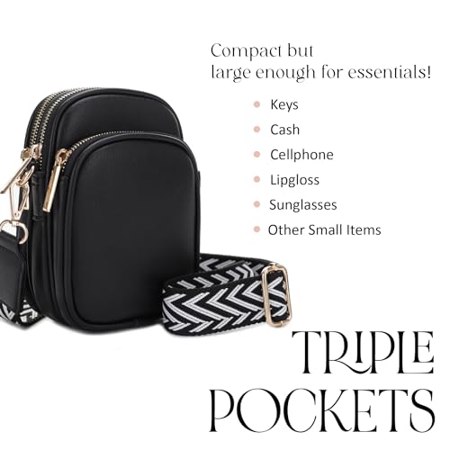 Image of Mali+Lili, Josie Triple Zip Crossbody Bag