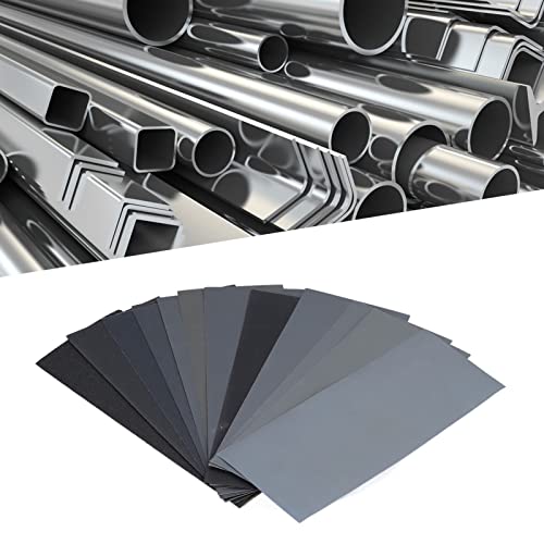 Kit de Lixa Seca e úmida de de Areia 120 a 3000 Grão à Prova D'água para Polimento, Lixamento, Uso