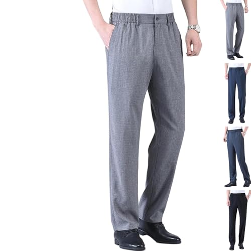 Caloset Cargo Pants, Icestrider Men's Super Stretch Loose Fit Pants, Men's Ice Silk Comfort Straight Trousers