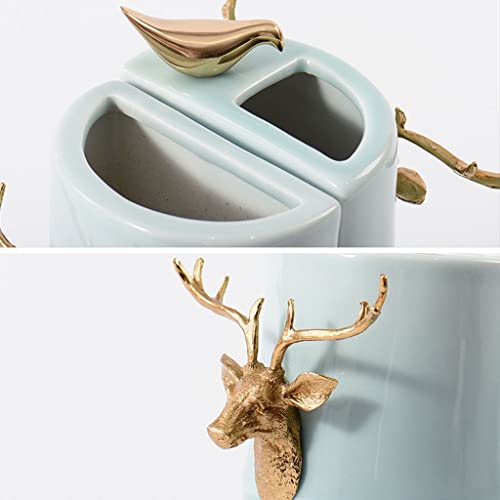 Sujetalibros para pájaros decorativos en salones y oficinas ordenadas 4