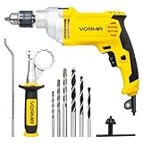 iBELL VORMIR VRID13-30 Impact Drill – 13mm Keyless Chuck, 1100W Electric Drill, 0-3000 RPM Variable Speed, Forward/Reverse, Hammer & Rotary Function, DIY Home & Professional Power Tool