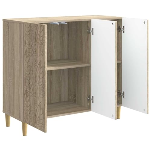 Cómoda vintage de madera con gran almacenaje y patas elevadas de eucalipto 4