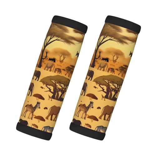 XZDHL Lot de 2 housses de poignée de bagage en caoutchouc chloroprène