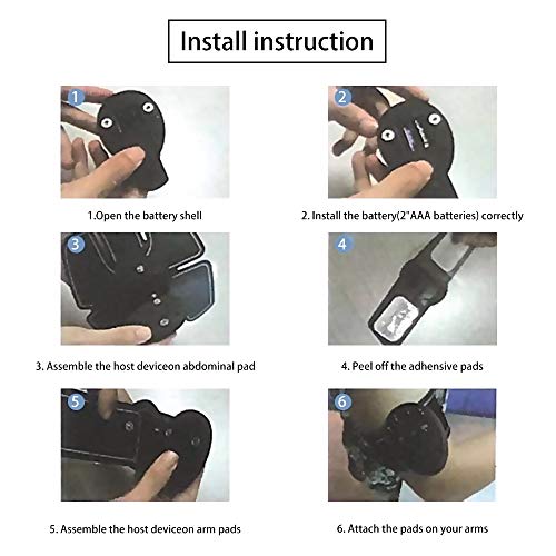 Estimulador muscular, Romacci Estimulador muscular elétrico Estimulação abdominal Exercitador muscul