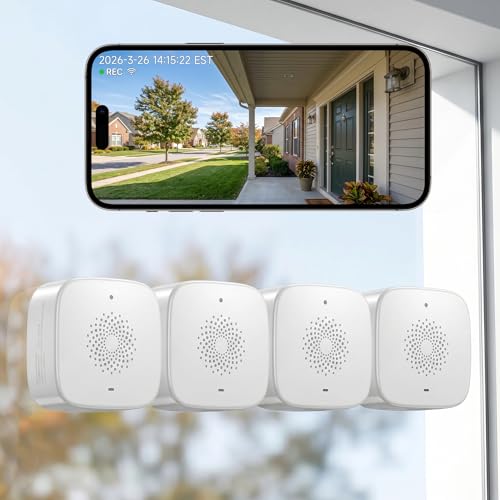 Image of SOIADV Window Cameras for Home Security 4Pack, Wireless Security Camera System with Battery Powered, Indoor Camera with 4MP QHD, Motion Detection, Smart AI Color Night Vision, 2.4G&5GHz, Cloud /SD
