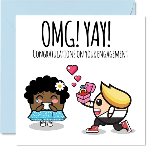 Stuff4 Engagement Cards for Couples, Congratulations on your Engagement