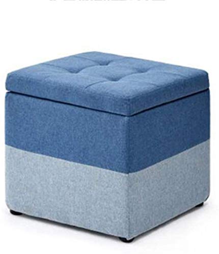 Tabouret de toilette bleu pour optimiser le rangement des petits espaces