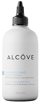 Alcove - Daily Shampoo - Evening Primrose Oil, Mango Extract, and Argan Oil - Sulfate-Free - All Hair Types - Everyday use - Anti-static - Color-Safe -10oz