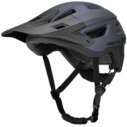 Favoto Casco MTB con Visera M (54-58cm)