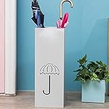 pie de parasol hierro forjado  dRAGonFy Estantería para Sombrilla de Hierro Forjado de Pie  Muebles de Recibidor  Soporte para Bastón  Estante de Decoración de Porche/White