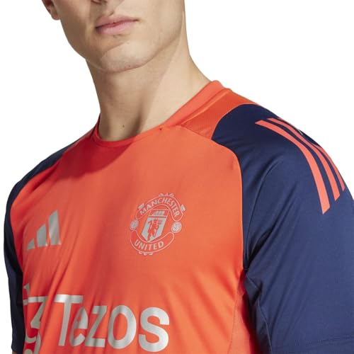 adidas Camiseta de entrenamiento para hombre del Manchester United 2024 2025, rosso, XXL