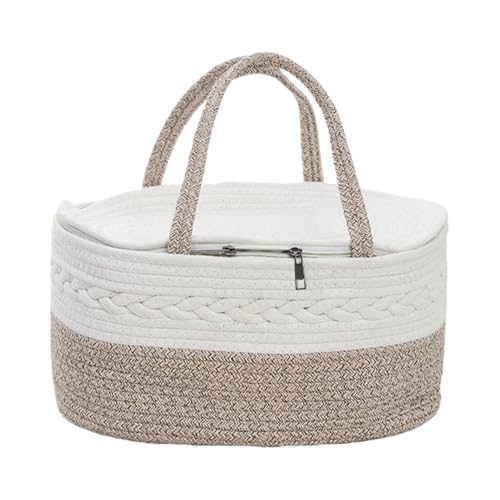 Cesta organizadora para bebé, bolsa portátil de gran capacidad, contenedor de almacenamiento plegable para guardería, organizador de mesa cambiador para viajes, al aire libre, coche, baño, mesita de